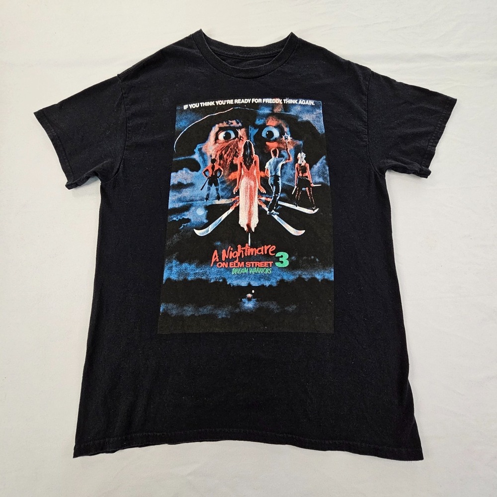 Nightmare on‎ Elm Street 3 Black Short Sleeve Cotton T-Shirt Men's M